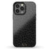 Black Leopard Custom Initials iPhone Case - Centered
